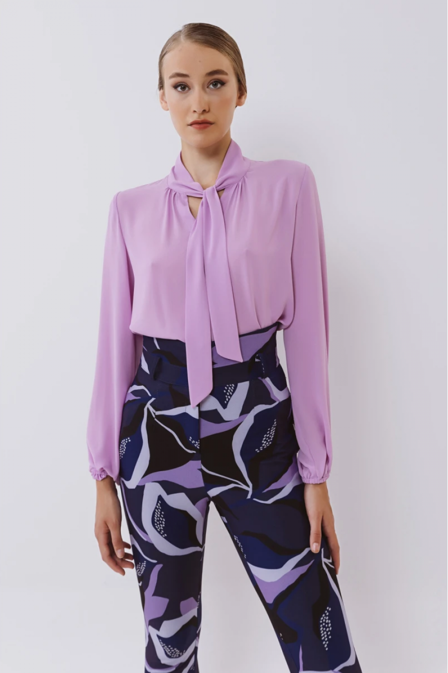 μπλούζα ζορζέτα με δέσιμο Gala