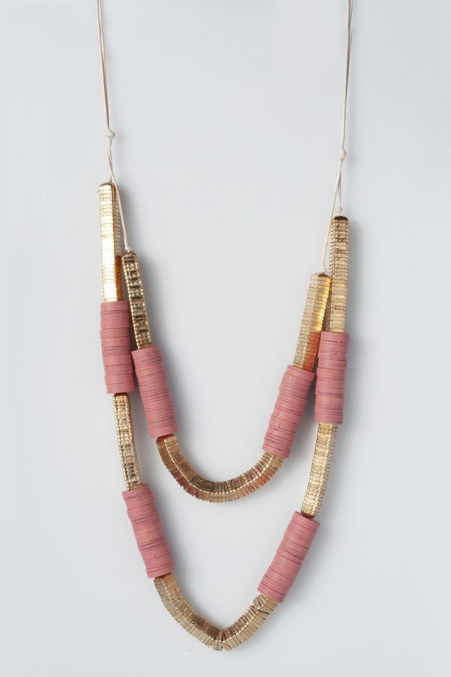 κολιέ χειροποίητο δίσειρο 