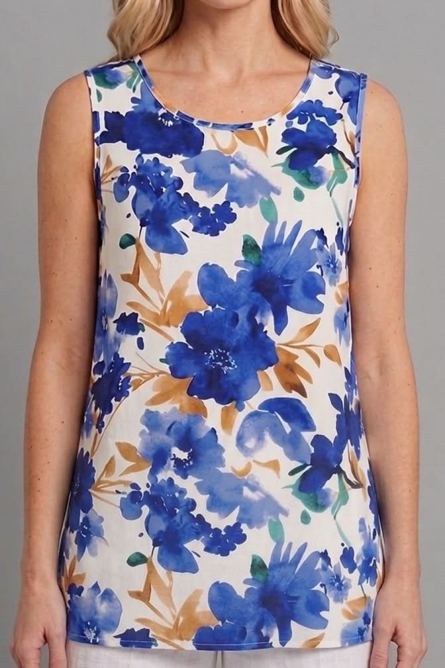 μπλούζα αμάνικη floral