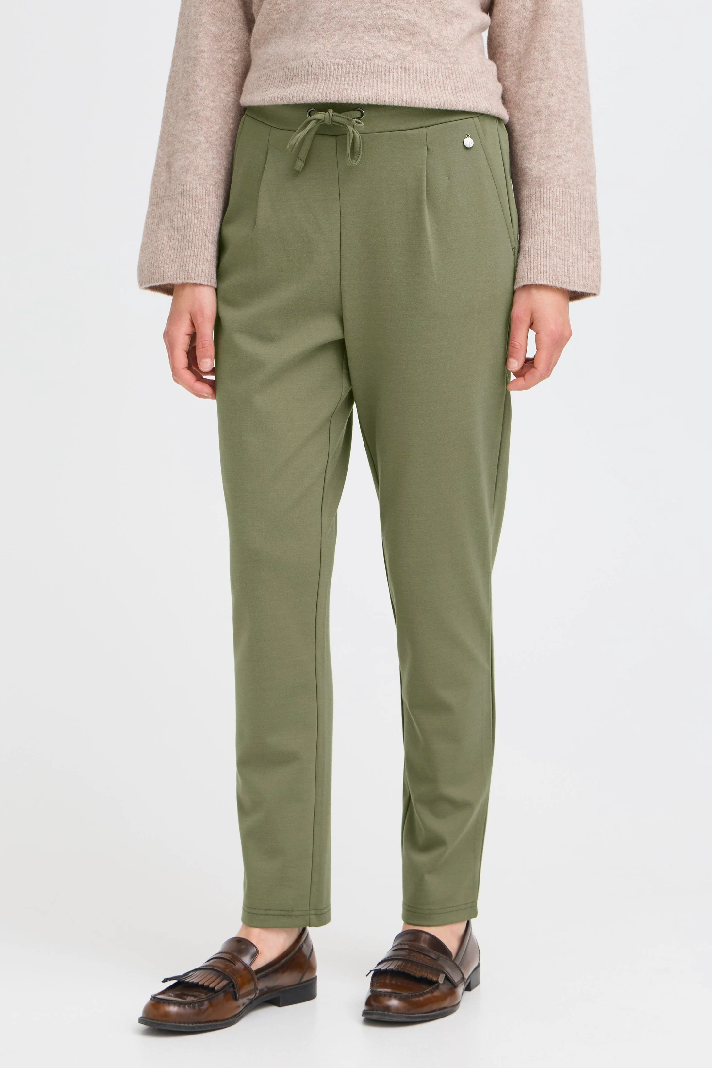 Γυναικείο Παντελόνι Fransa σε Dusty Olive Απόχρωση Dusty Olive / Green - φωτογραφία 3