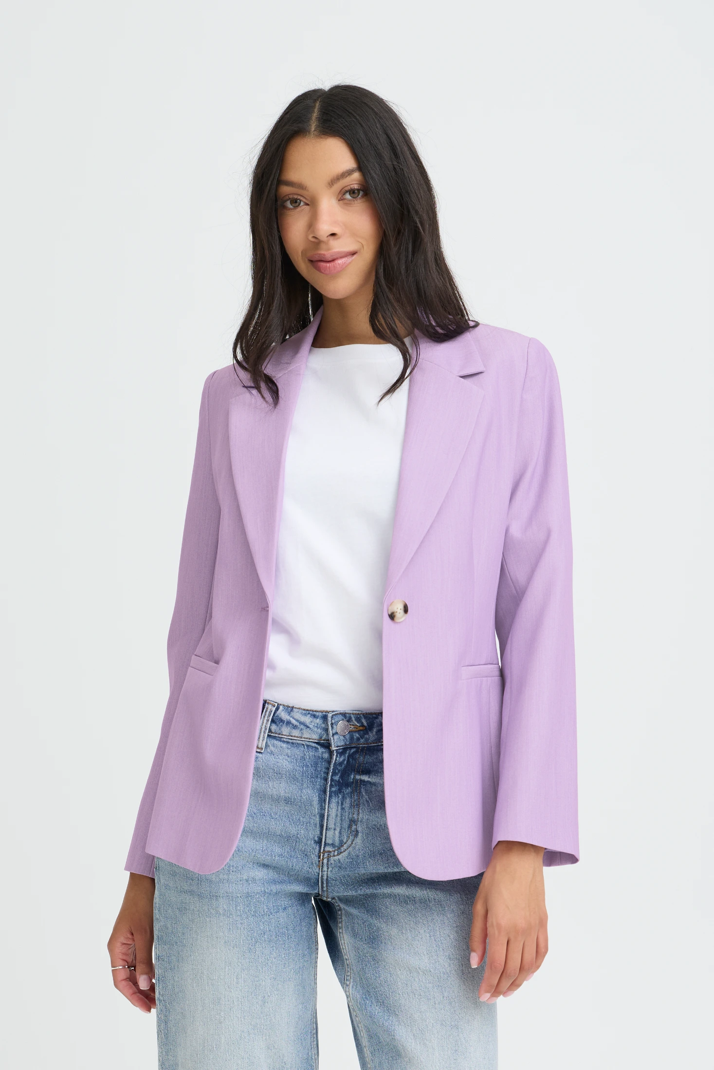 Σακάκι σε χρώμα λιλά English Lavender Melange / Purple - φωτογραφία 1