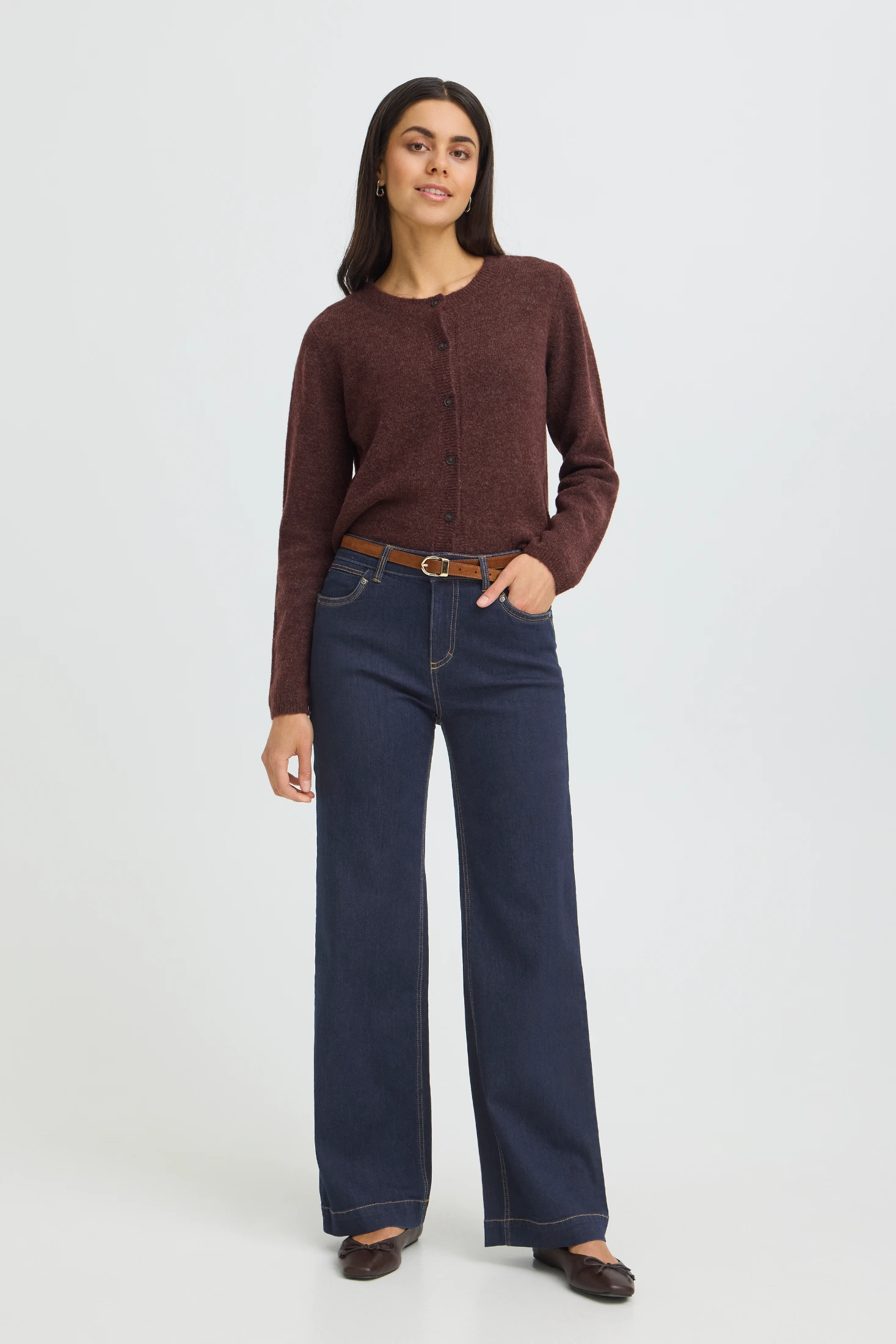 Fransa παντελόνι τζιν wide leg