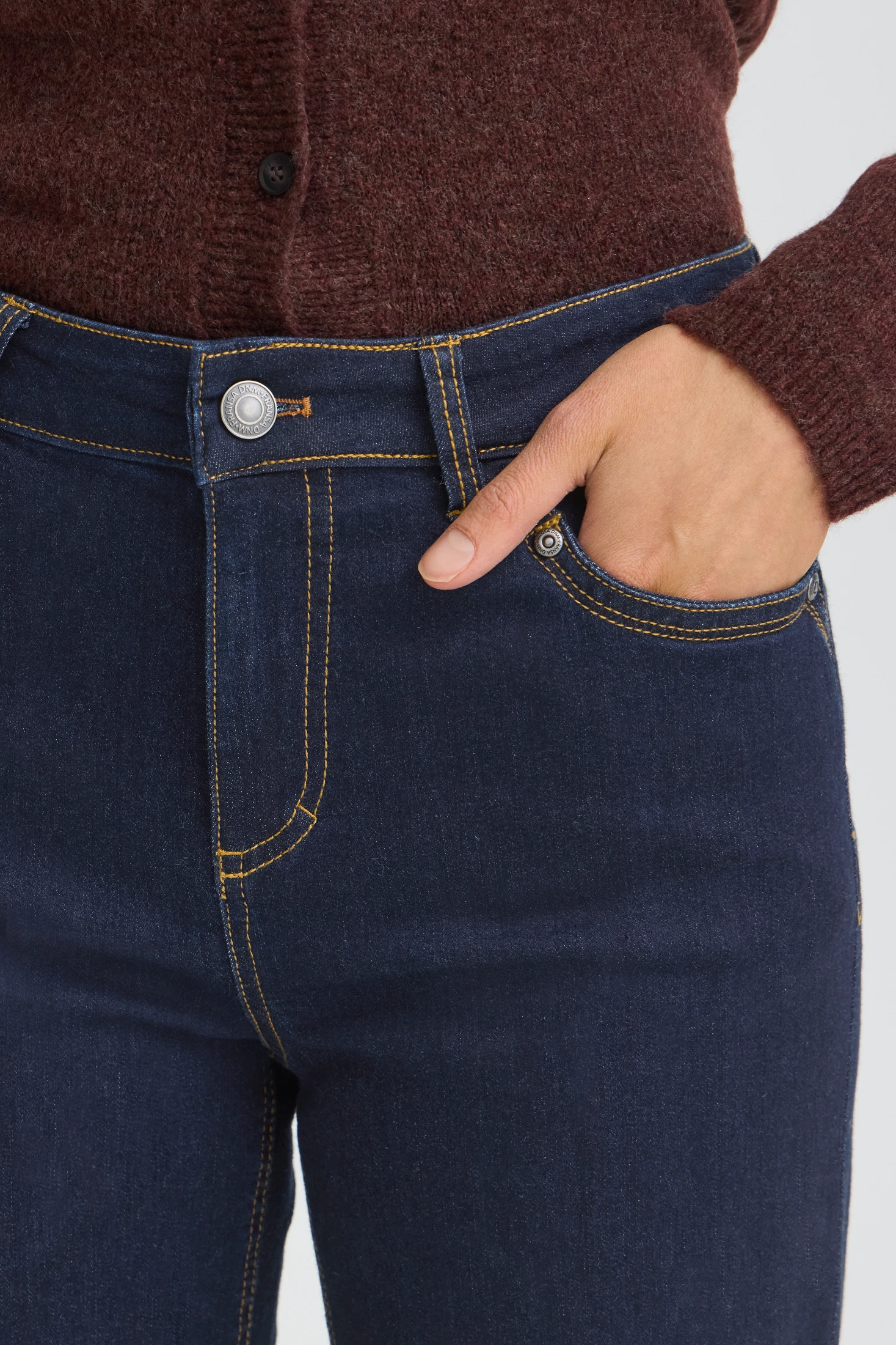 Fransa παντελόνι τζιν wide leg Unwashed Blue Denim - φωτογραφία 4