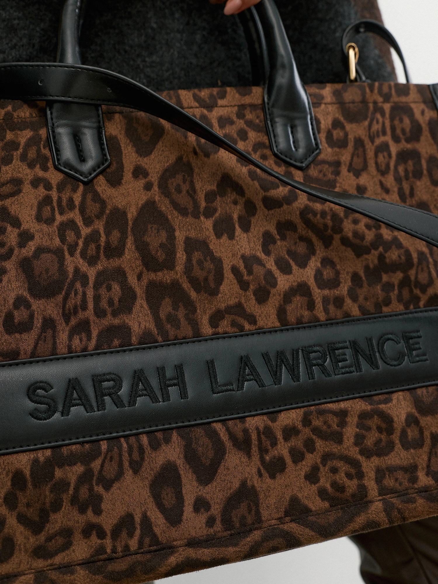 Sarah Lawrence Τσάντα tote animal print Καφέ / Brown - φωτογραφία 3